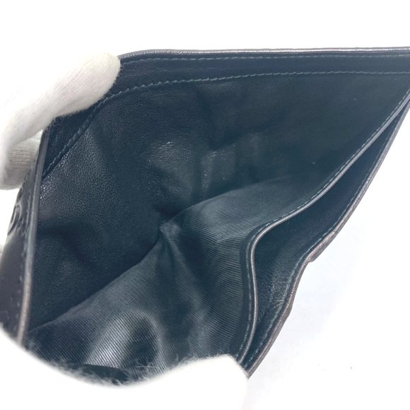 GUCCI 145754 Compact Wallet GG Guccissima Billfold Bi-fold Shima Leather Men's B - Picture 6 of 10